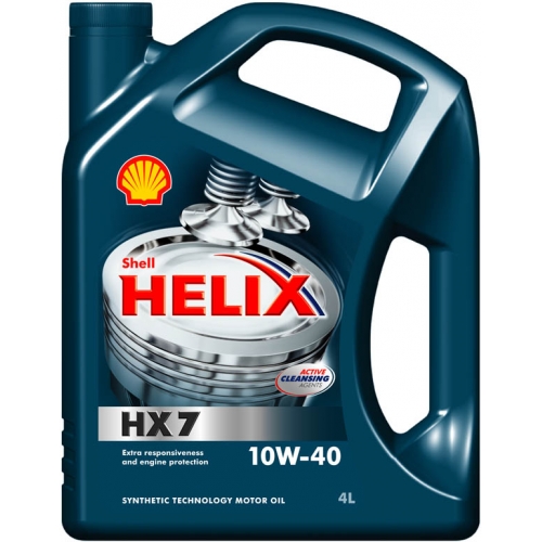 Масло Shell Helix HX 7 10/40 4 л