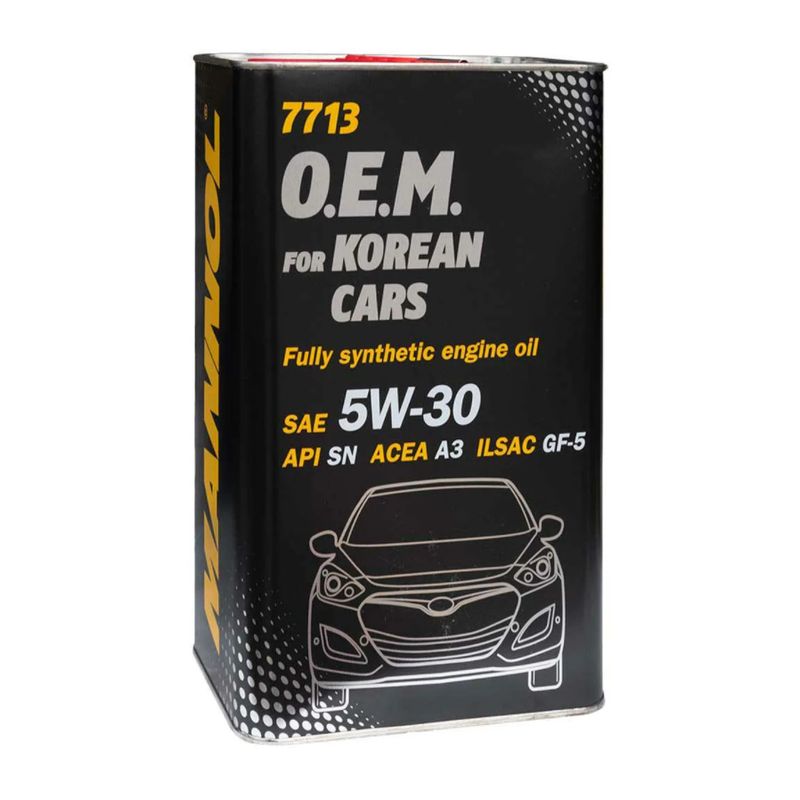 Масло Mannol O.E.M. for Korean cars 5w30 синт 4л железо 7713