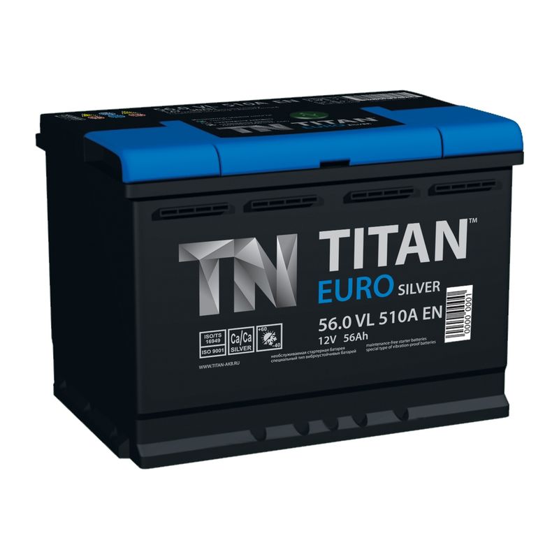 Аккумулятор TITAN Euro Silver 6СТ-60 о/п